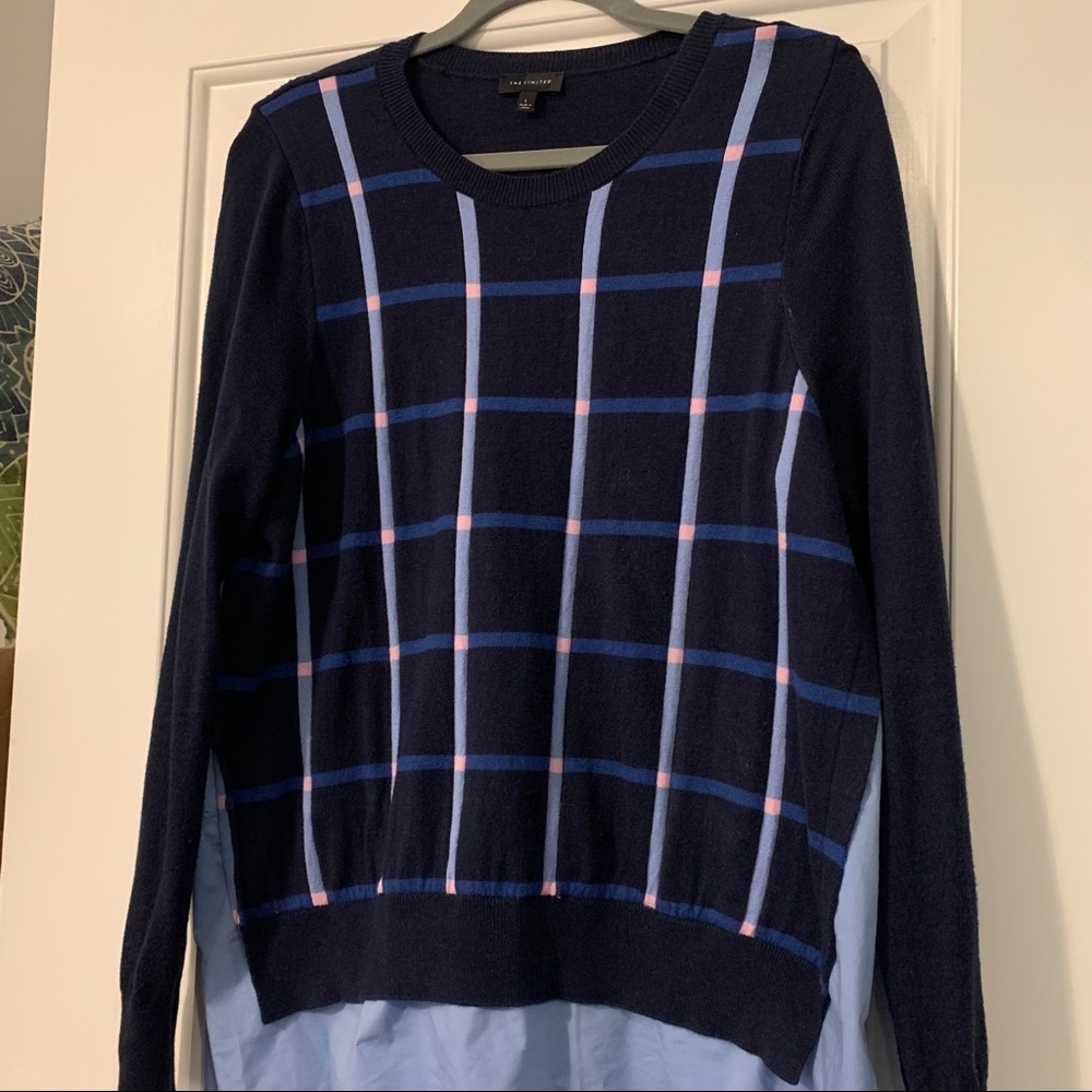 The Limited Sweater Blouse w attached undershirt